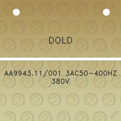 dold-aa994311001-3ac50-400hz-380v