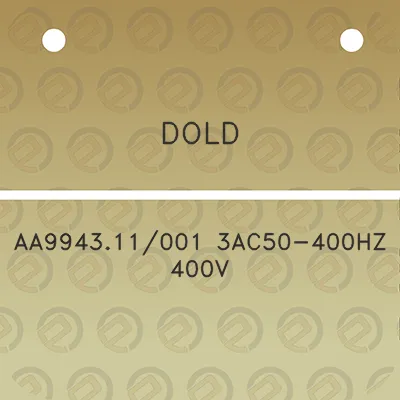 dold-aa994311001-3ac50-400hz-400v