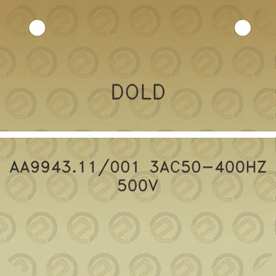 dold-aa994311001-3ac50-400hz-500v