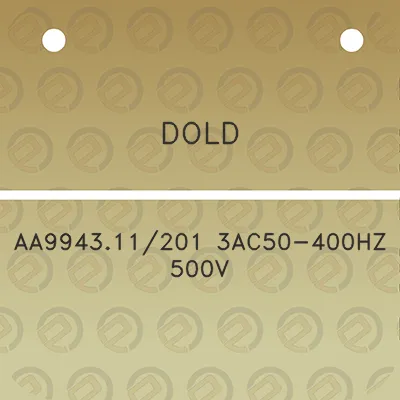 dold-aa994311201-3ac50-400hz-500v