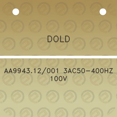 dold-aa994312001-3ac50-400hz-100v