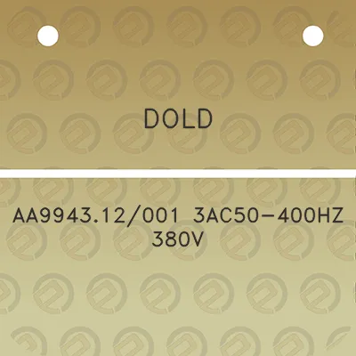 dold-aa994312001-3ac50-400hz-380v