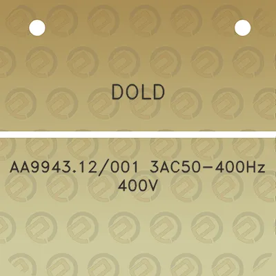 dold-aa994312001-3ac50-400hz-400v