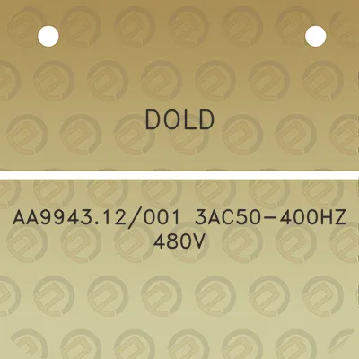 dold-aa994312001-3ac50-400hz-480v