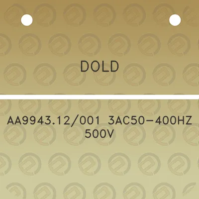 dold-aa994312001-3ac50-400hz-500v