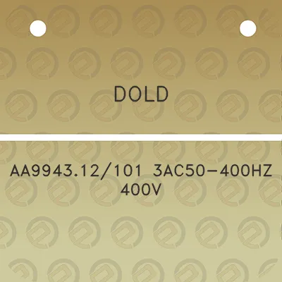 dold-aa994312101-3ac50-400hz-400v