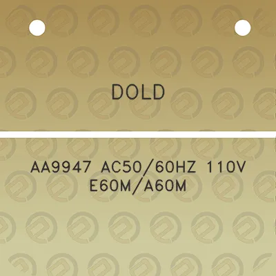 dold-aa9947-ac5060hz-110v-e60ma60m