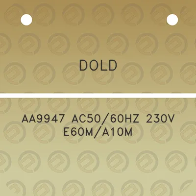 dold-aa9947-ac5060hz-230v-e60ma10m