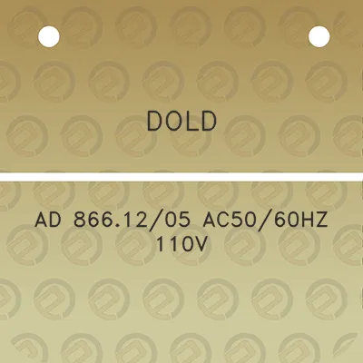 dold-ad-8661205-ac5060hz-110v