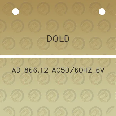 dold-ad-86612-ac5060hz-6v