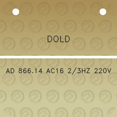 dold-ad-86614-ac16-23hz-220v