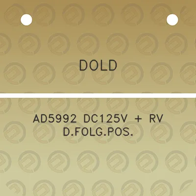 dold-ad5992-dc125v-rv-dfolgpos