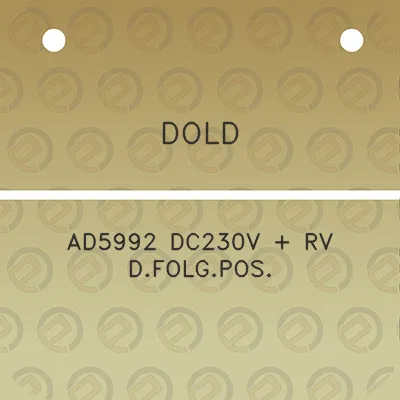 dold-ad5992-dc230v-rv-dfolgpos