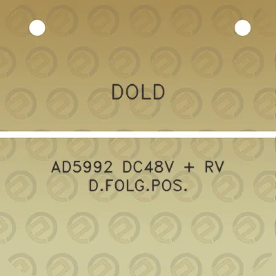 dold-ad5992-dc48v-rv-dfolgpos