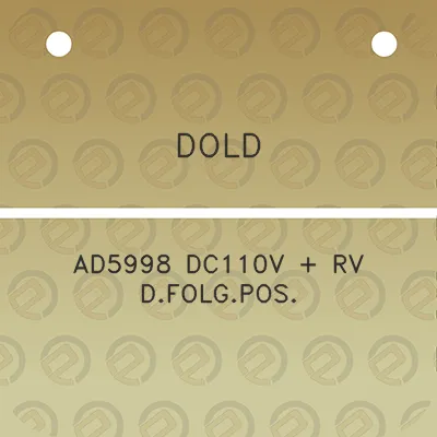 dold-ad5998-dc110v-rv-dfolgpos