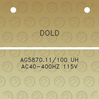 dold-ag587011100-uh-ac40-400hz-115v