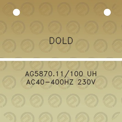 dold-ag587011100-uh-ac40-400hz-230v