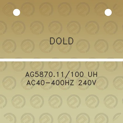 dold-ag587011100-uh-ac40-400hz-240v