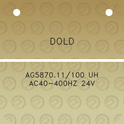 dold-ag587011100-uh-ac40-400hz-24v