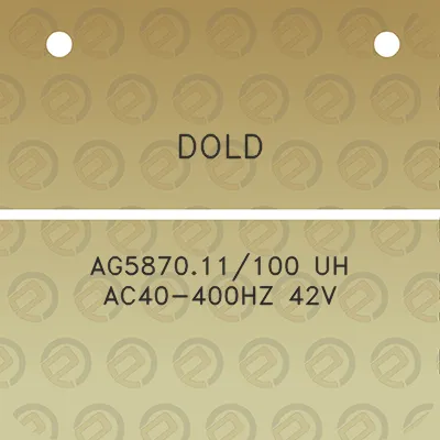 dold-ag587011100-uh-ac40-400hz-42v