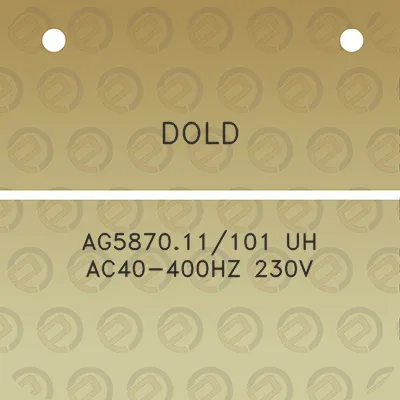 dold-ag587011101-uh-ac40-400hz-230v