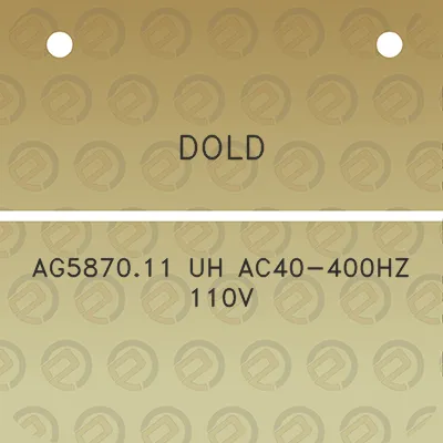 dold-ag587011-uh-ac40-400hz-110v