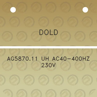 dold-ag587011-uh-ac40-400hz-230v