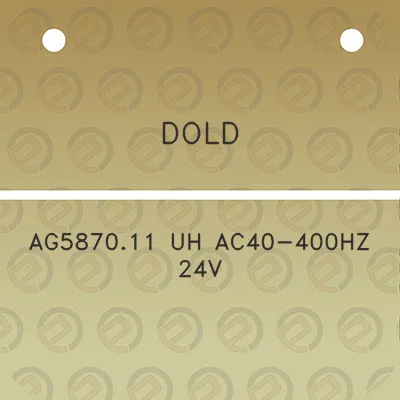 dold-ag587011-uh-ac40-400hz-24v