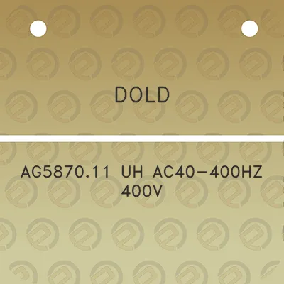 dold-ag587011-uh-ac40-400hz-400v