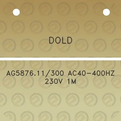 dold-ag587611300-ac40-400hz-230v-1m