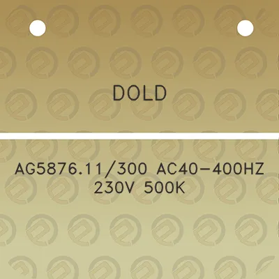 dold-ag587611300-ac40-400hz-230v-500k