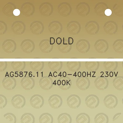 dold-ag587611-ac40-400hz-230v-400k