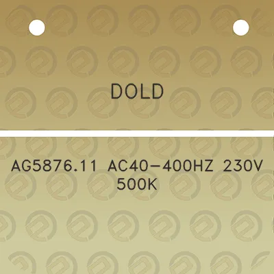 dold-ag587611-ac40-400hz-230v-500k