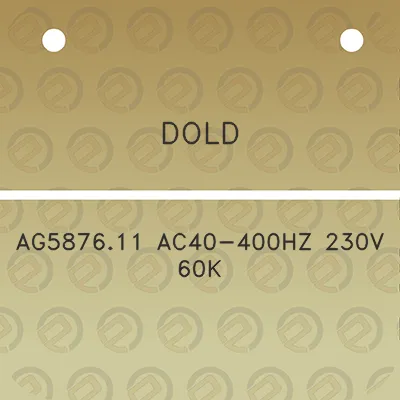 dold-ag587611-ac40-400hz-230v-60k