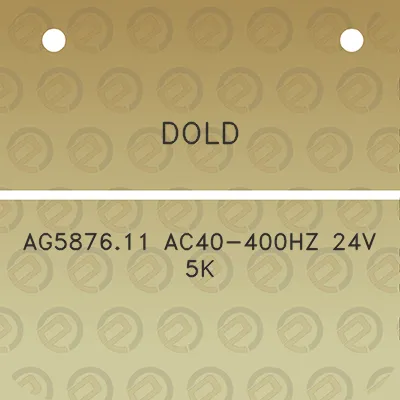 dold-ag587611-ac40-400hz-24v-5k