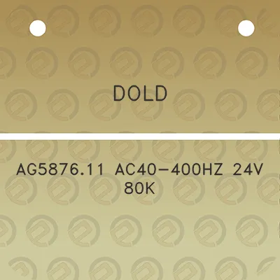 dold-ag587611-ac40-400hz-24v-80k