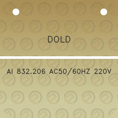 dold-ai-832206-ac5060hz-220v