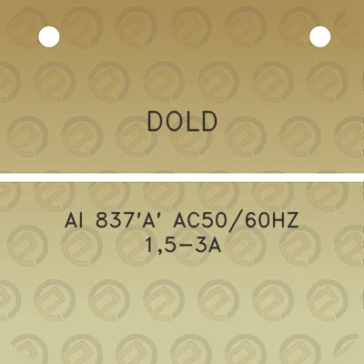 dold-ai-837a-ac5060hz-15-3a