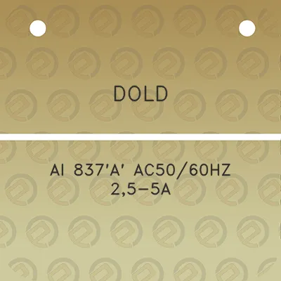 dold-ai-837a-ac5060hz-25-5a