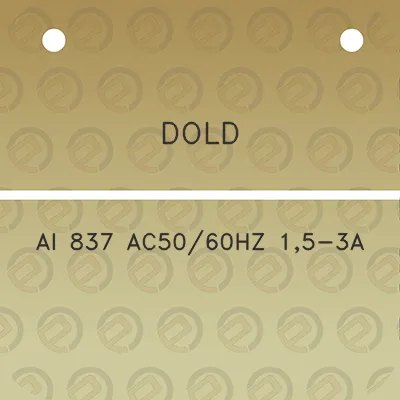 dold-ai-837-ac5060hz-15-3a