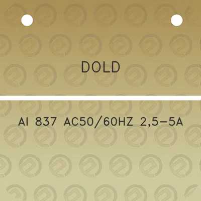 dold-ai-837-ac5060hz-25-5a