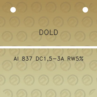 dold-ai-837-dc15-3a-rw5