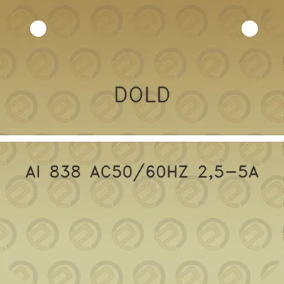 dold-ai-838-ac5060hz-25-5a