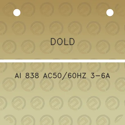 dold-ai-838-ac5060hz-3-6a