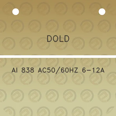 dold-ai-838-ac5060hz-6-12a