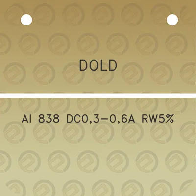 dold-ai-838-dc03-06a-rw5