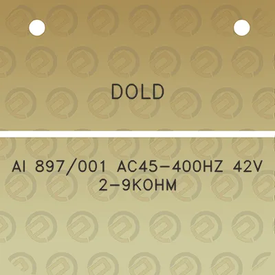 dold-ai-897001-ac45-400hz-42v-2-9kohm