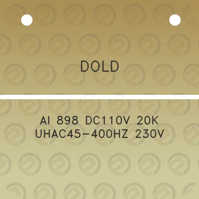 dold-ai-898-dc110v-20k-uhac45-400hz-230v