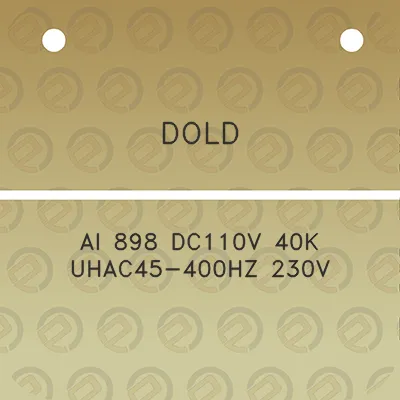 dold-ai-898-dc110v-40k-uhac45-400hz-230v