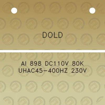 dold-ai-898-dc110v-80k-uhac45-400hz-230v